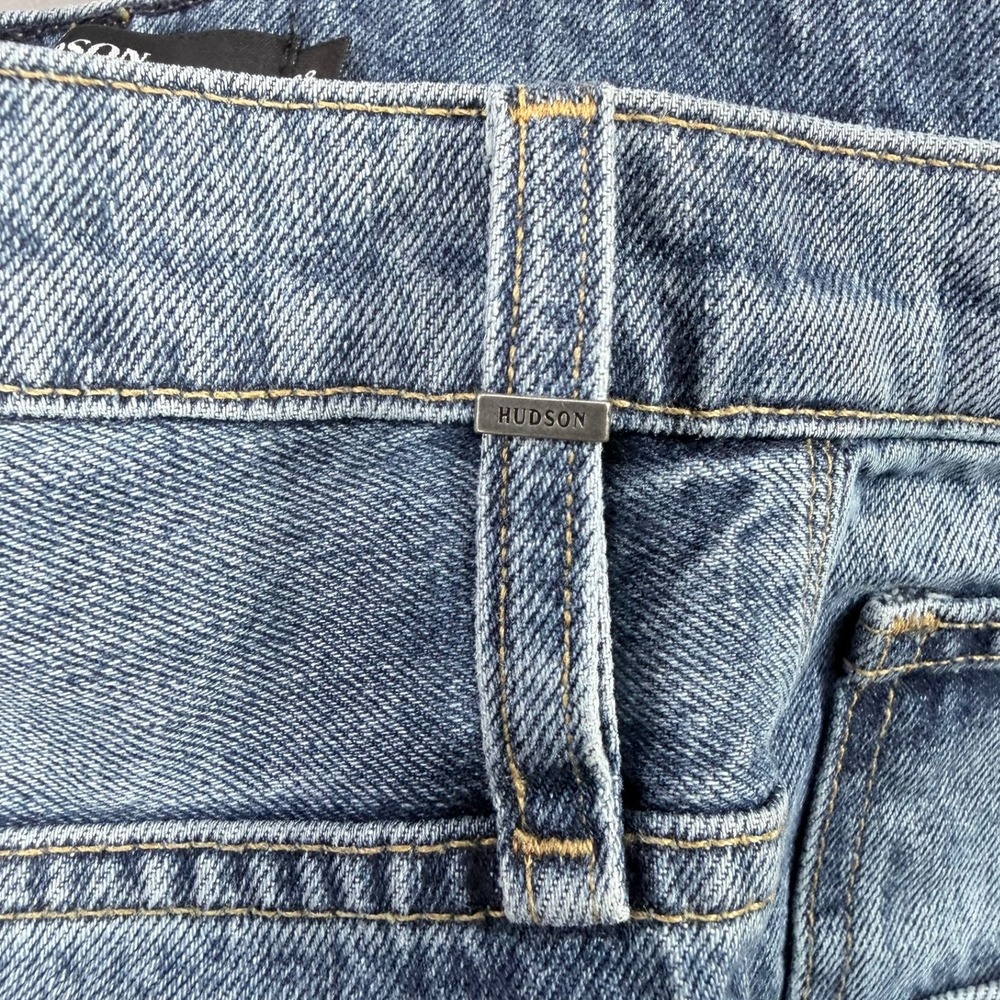 Hudson Sloane Womens Jeans Size 28 Blue Distressed Raw Hem High Rise W2050DJR - Picture 13 of 13